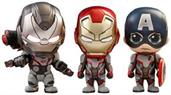 Marvel Avengers: Endgame Cosbaby (S) 3-Pack | Team Suit Iron Man | Captain America | War Machine