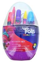 Trolls Activity Egg Craft Kit | Coloring Pages | Stickers | Markers | Crayons