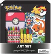 Pokemon Kids Coloring Art Set with Stickers and Stampers
