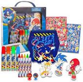 Sonic The Hedgehog Art Set | Notebook, Crayons, Markers, More