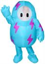Fall Guys Blue Lightning Inflatable Child Costume | One Size Fits Up To 14