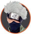 Naruto Kakashi Hidden Leaf Adult Costume Headband With Hair
