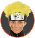 Naruto Hidden Leaf Adult Costume Headband With Hair