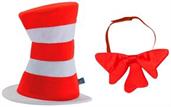 Dr. Seuss Cat In the Hat Tie & Hat Child Costume Kit