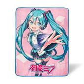 Hatsune Miku Crypton Voice Fleece Throw Blanket | 45 x 60 Inches