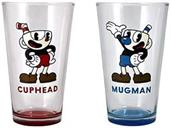 Cuphead and Mugman 16oz Pint Glass Set of 2