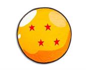 Dragon Ball Z 4-Star Dragon Ball Round Fleece Throw Blanket | 60 Inches