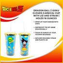 Dragon Ball Z Goku Clouds Carnival Cup with Lid and Straw | Holds 16 Ounces