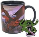 Dungeons and Dragons Red Dragon Mug & Gazer Beholder Pin