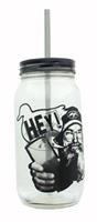 Duck Commander Hey Si Clear Mason Jar w/ Straw