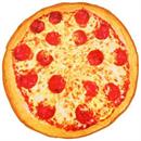 Pepperoni Pizza Round Throw Blanket