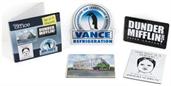 The Office Fridge Magnet Set - 4pcs Cool 4x3 Inches Flat Refrigerator Magnets