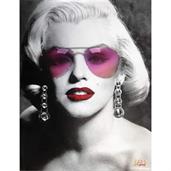 Marilyn Monroe Sunglasses Led Canvas Wall Art