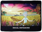 Rick and Morty Social Distancing 45 x 60 Inch Fleece Throw Blanket