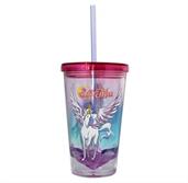 Sailor Moon Pegasus Diamond Bottom 16oz Carnival Cup w/ Straw & Lid