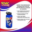 Sonic The Hedgehog Character Plastic Water Bottle | Holds 32 Ounces