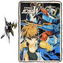 Gundam Wing 45 x 60 Inch Fleece Throw Blanket & Sticker