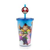 Super Mario Bros.16oz Travel Cup with Straw
