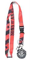 Sons of Anarchy Stars and Stripes Charm Lanyard