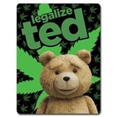 Ted 2 Legalize Ted Lightweight Fleece Throw Blanket | 45 x 60 Inches