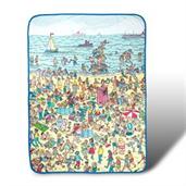 Where's Waldo On The Beach 45"x60" Throw Blanket