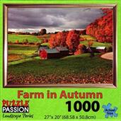 Farm Autumn 1000 Piece Landscape Jigsaw Puzzle
