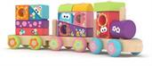 J'adore Wooden Animal Print Stacking Train