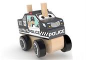 Jâ€™adore Police Car Wooden Stacking Toy