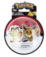 Pokemon Eraser 2-Pack: Meowth and Eevee