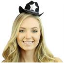 Mini Cowboy Hat Costume Headband | Black