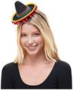 Mini Sombrero Hat Costume Headband | Black