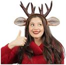 Deer Horn and Ear Adult Costume Headband