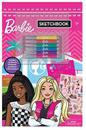 Barbie 30-Page Sketchbook w/ Markers, Stencils, and Stickers