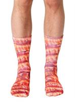 Bacon Photo Print Crew Socks