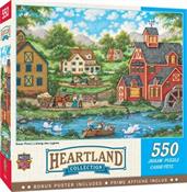 Swan Pond 550 Piece Jigsaw Puzzle