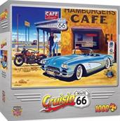 Cruisin Route 66 CafÃ© 1000 Piece Jigsaw Puzzle