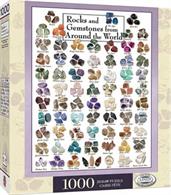 Rocks & Gemstones from Around the World 1000 Piece Linen Jigsaw Puzzle