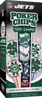 NY Jets NFL 100-Piece Poker Chips