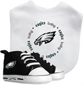Philadelphia Eagles NFL 2-Piece Baby Gift Set | Bib & Pre-Walkers