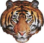 I AM Tiger 550 Piece Animal Head-Shaped Jigsaw Puzzle
