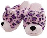 My Pillow Pets Pink Leopard Plush Slippers