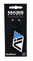 Mass Effect Andromeda Initiative Black Rubber Key Chain