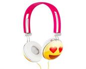 Emoji Overhead Stereo Headphones, Heart Eyes