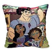 Disney Encanto Family Portrait Woven Tapestry Throw Pillow Cushion | 18 Inches