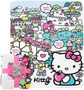 Hello Kitty My Cute World 60 x 80 Inch Silk Touch Sherpa Throw Blanket