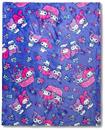 Sanrio My Melody and Kuromi Flower Baskets Sherpa Throw Blanket | 50 x 60 Inches