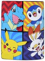 Pokemon Pikachu & Friends 46 x 60 Inch Silk Touch Throw Blanket