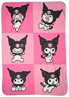Sanrio Kuromi 45 x 60 Inch Fleece Throw Blanket