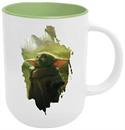 Star Wars Grogu Brush Badge 16oz Cappucino Mug