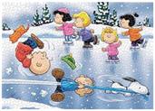 Peanuts A Charlie Brown Christmas Skating 1000 Piece Jigsaw Puzzle